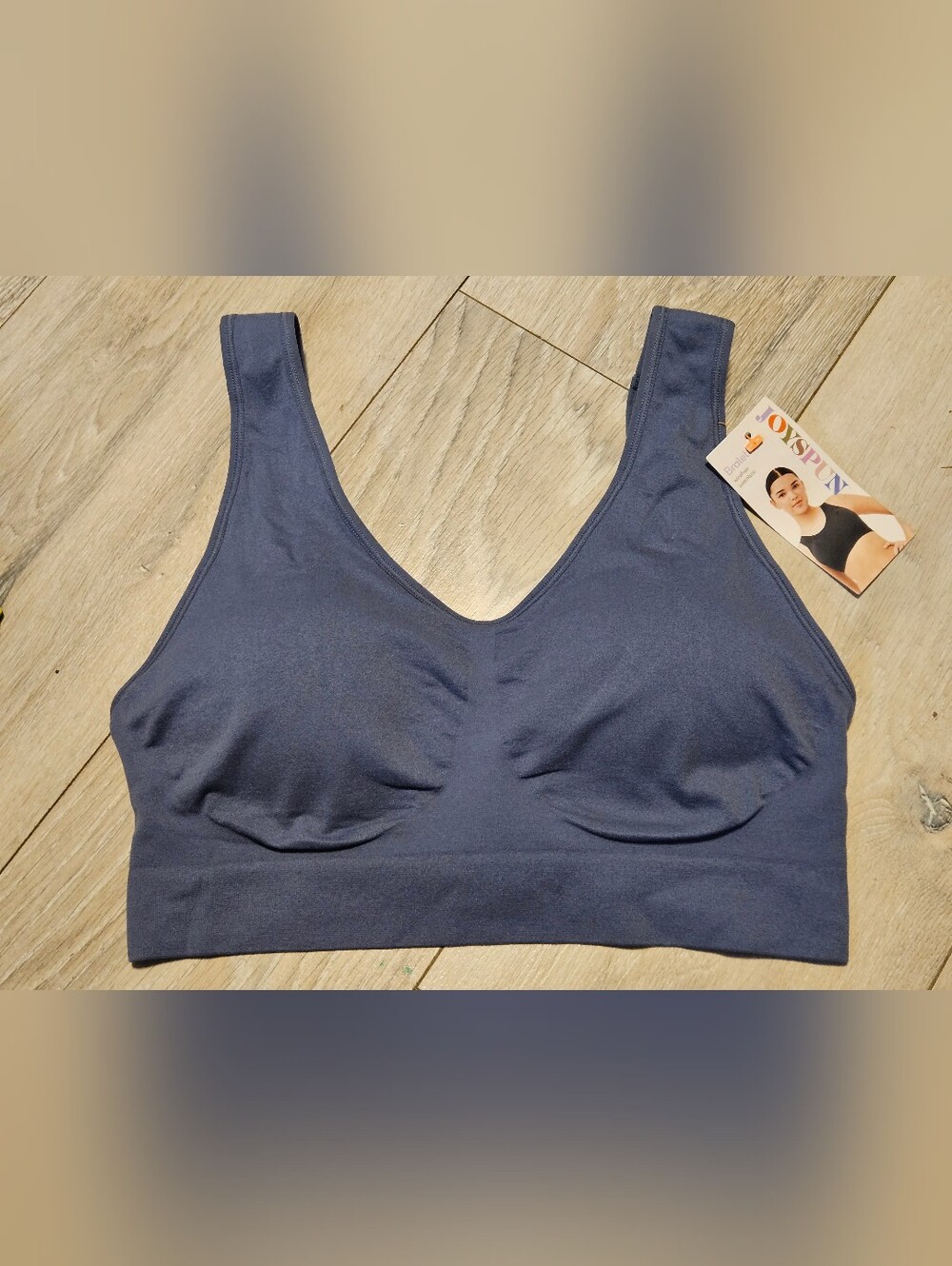 NWT Joyspun Wirefree Seamless Bralette Comfy Bra - Blue (Size XXXL)